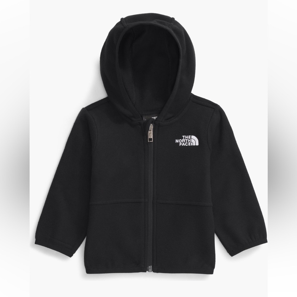 The North Face Baby Glacier Fleece Black Full-Zip Hoodie